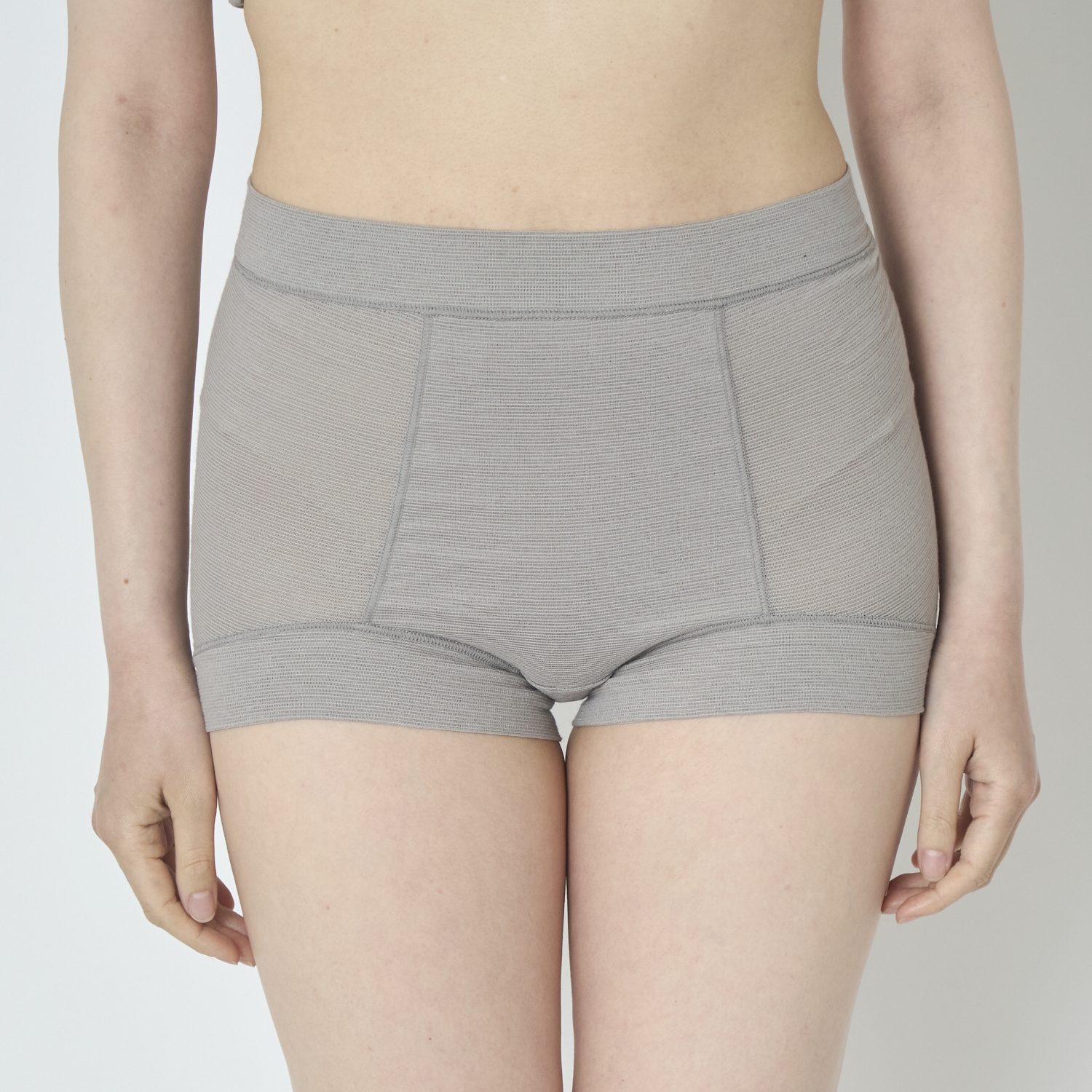 丸福ガーゼ/一分丈無地ショーツ